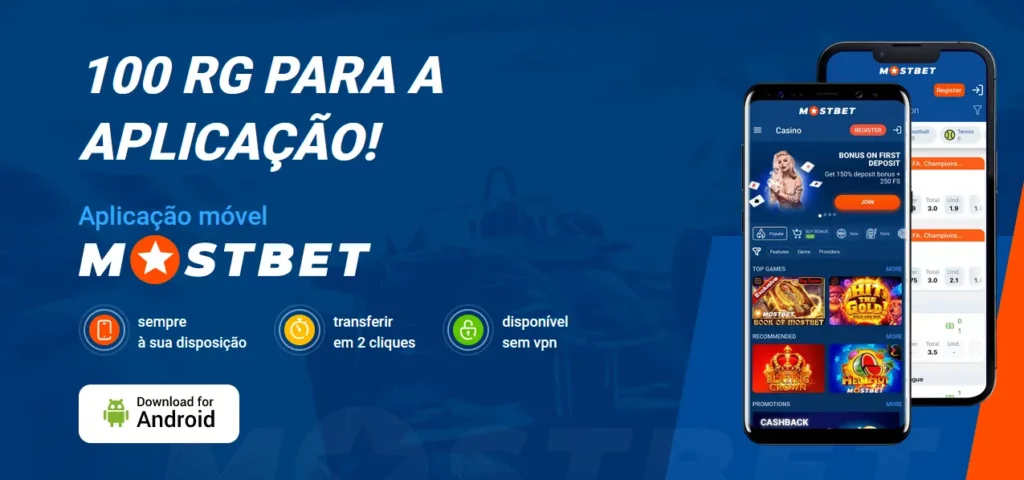 Aplicação Mostbet Android