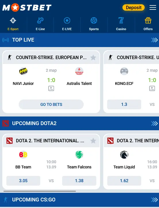 Virtual sport at Mostbet