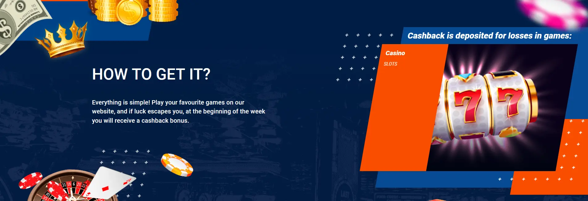 How to get cashback at Mostbet