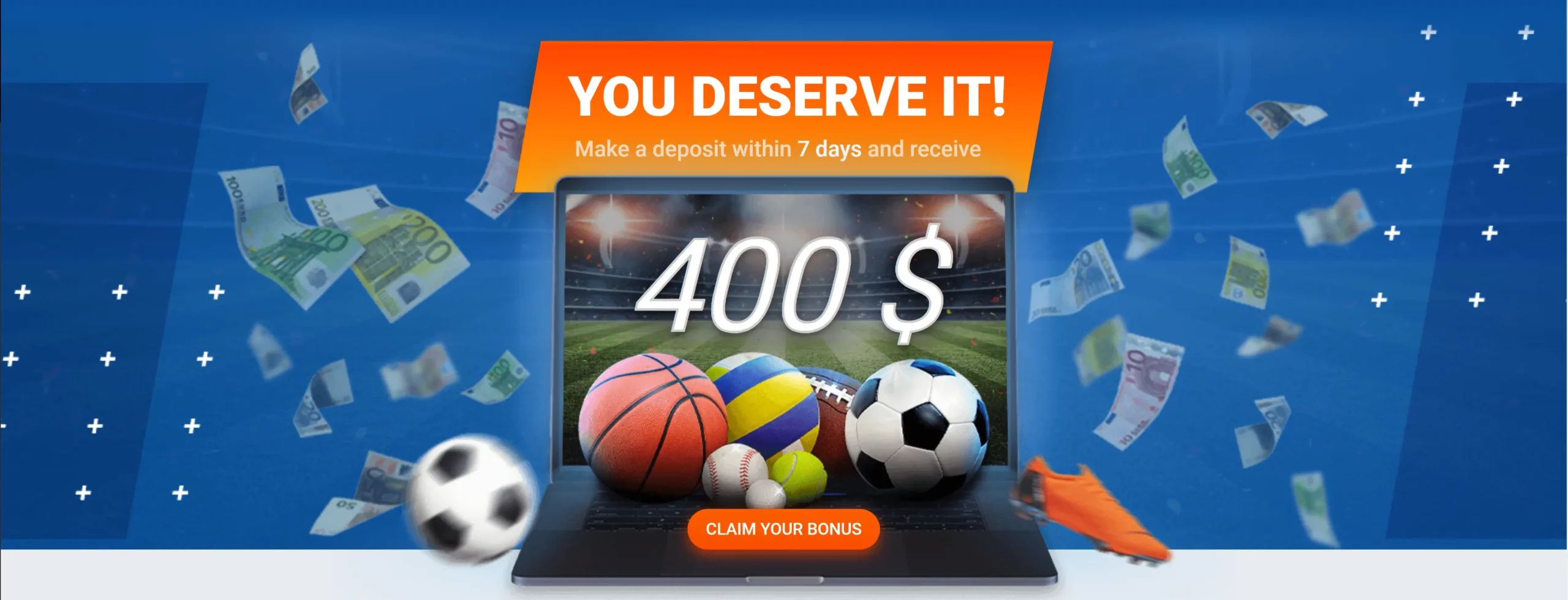 Welcome bonus 400$ at Mostbet