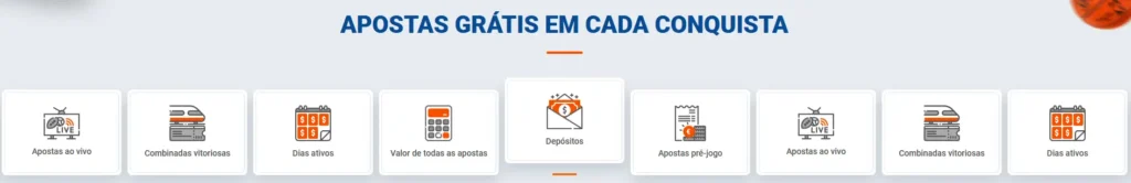 APOSTAS GRÁTIS EM CADA CONQUISTA
