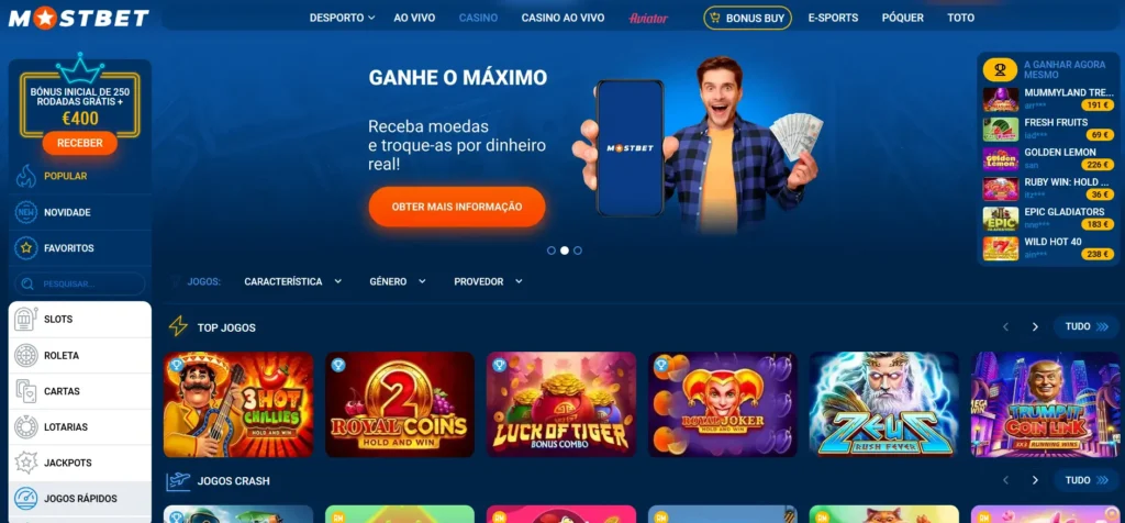 Casino em Mostbet