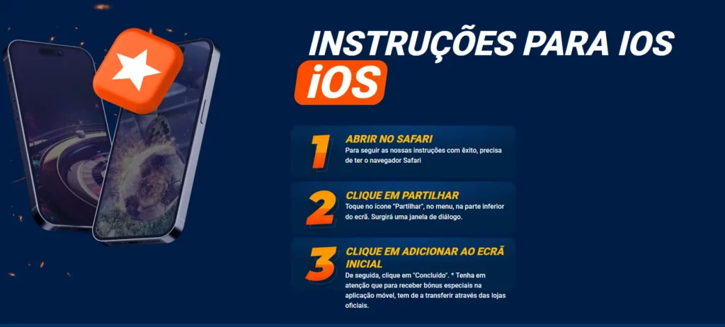 Instruções para iOS Mostbet