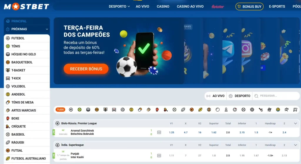 Apostas desportivas na Mostbet Apostas desportivas na Mostbet