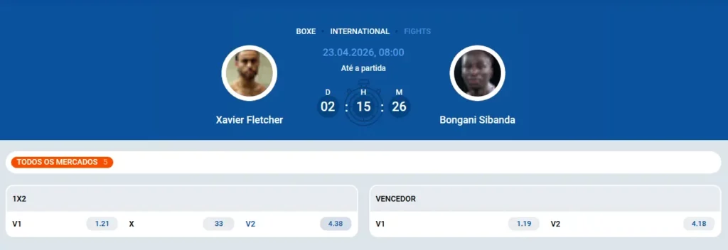 Apostas em boxe na Mostbet