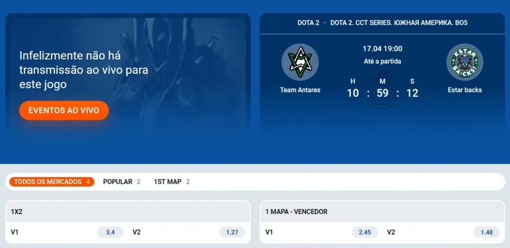 Apostas em Dota 2 na Mostbet