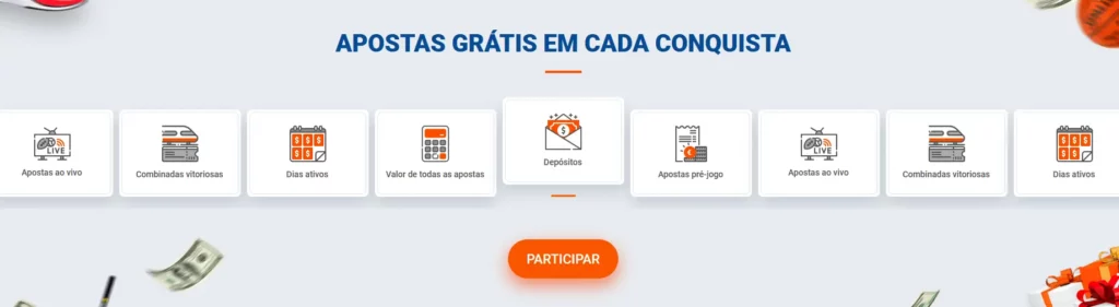 APOSTAS GRÁTIS EM CADA CONQUISTA