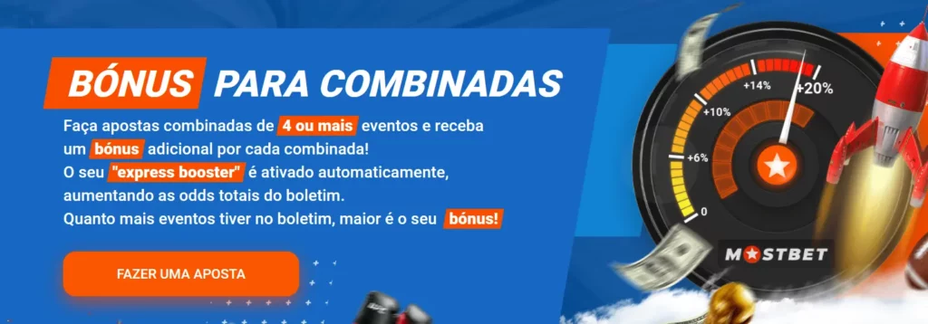 Bónus para combinadas em Mostbet