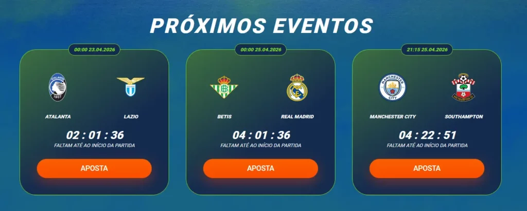 EVENTOS em Aposta sem Riscos EVENTOS em Aposta sem Riscos