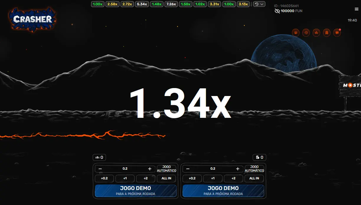 Interface do Crasher Interface do Crasher