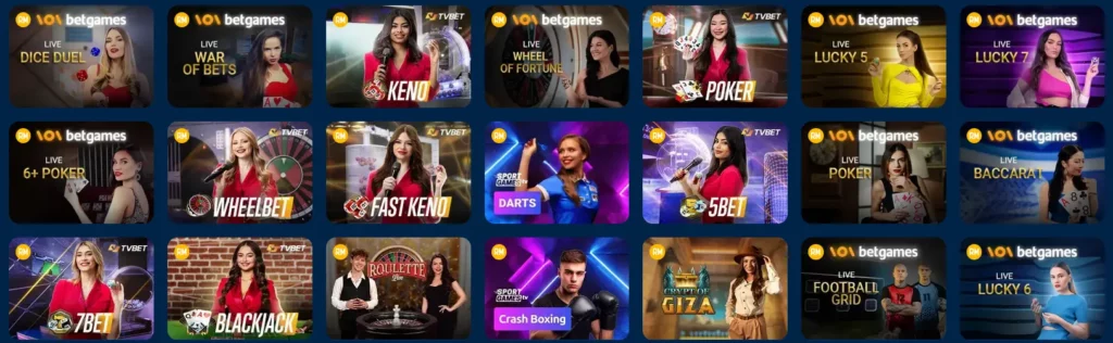 Jogos TV em Mostbet