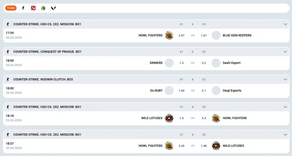 Linha para eSports na Mostbet Linha para eSports na Mostbet