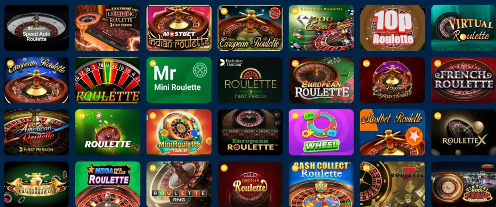 Roleta no Mostbet