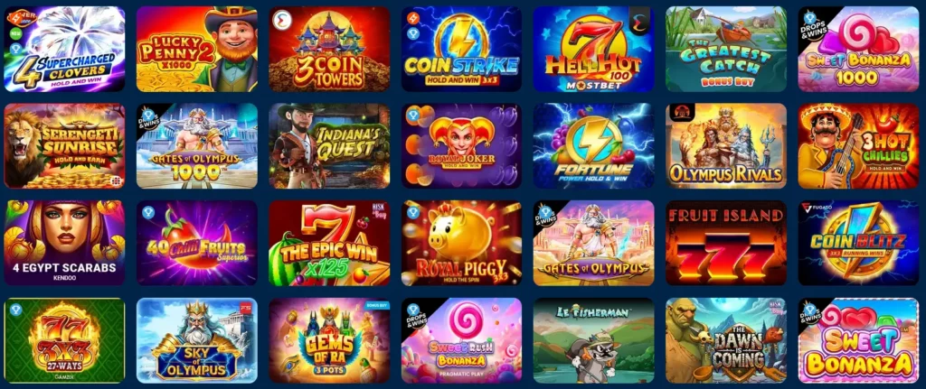 Slots em Mostbet