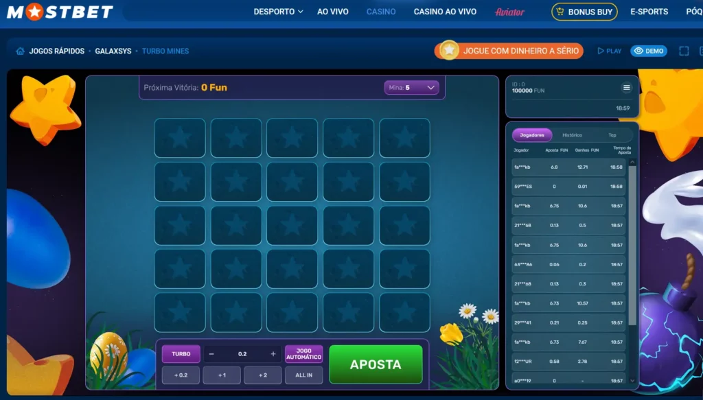 Turbo Mines na Mostbet Turbo Mines na Mostbet