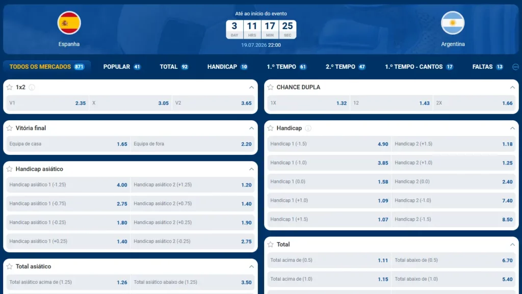 Apostas na Mostbet